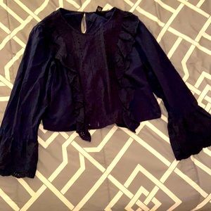 Navy blue crop top from forever 21